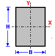 sección rectangular